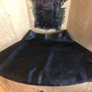 Faux Leather Skirt